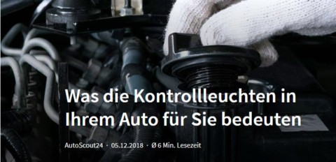 Kontrolleuchten Übersicht